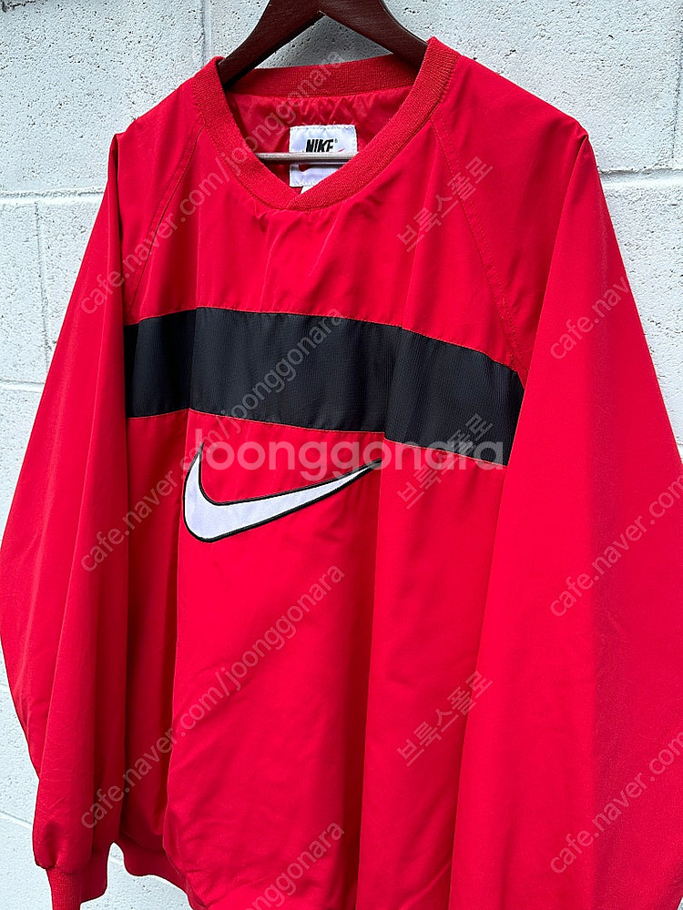[XXL] 90s NIKE 나이키 빅 스우시 레드 웜업...--5