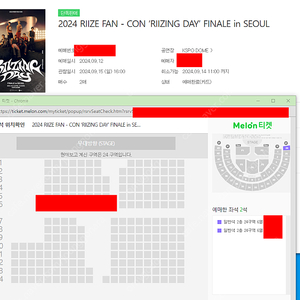 라이즈 콘서트 추가좌석 2층 아옮으로 양도합니다