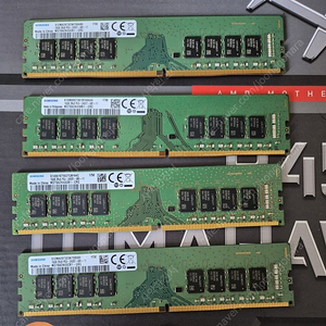 삼성 DDR4 2400T 16기가 메모리 4개