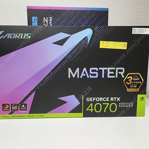 GIGABYTE GIGABYTE AORUS 지포스 RTX 4070 SUPER Master D6X 12GB 제이씨현 판매합니다