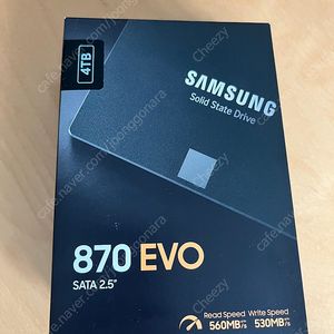 (미개봉 새상품) 삼성 SSD 870 EVO 2.5SATA 4테라 정품 판매