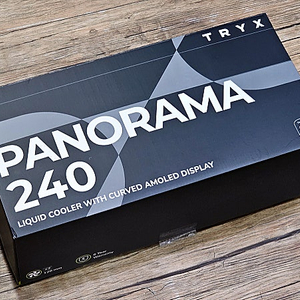 신제품 파노라마 스크린 TRYX PANORAMA 3D 240 PRO CPU 수랭쿨러 블랙색상