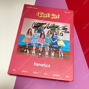 [친필싸인앨범] 파나틱스 Fanatics 2nd 미니앨범 Plus Two: Vavi Girl