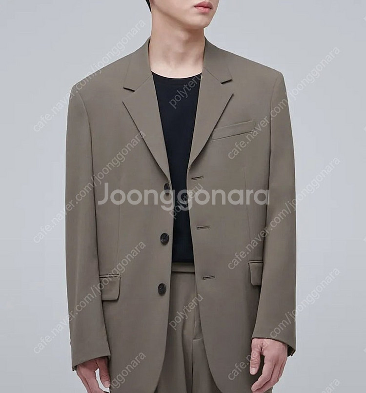 [새상품] 무신사 스탠다드 오버사이즈 3버튼 블레이저 ...--0