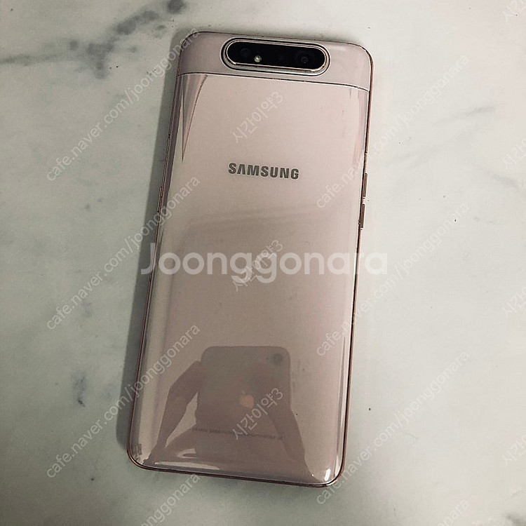 갤럭시 A80 핑크골드 128GB 깨끗한기기 7만원 판...--2