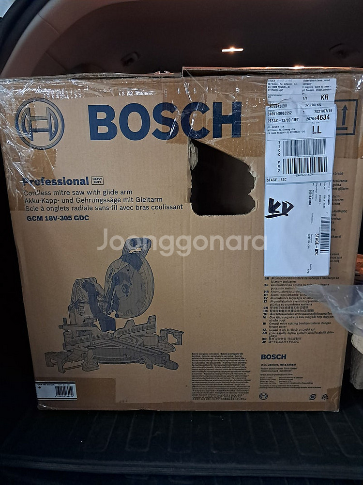 각도절단기 GCM18V-305GDC(미사용), 작업대 ...--1
