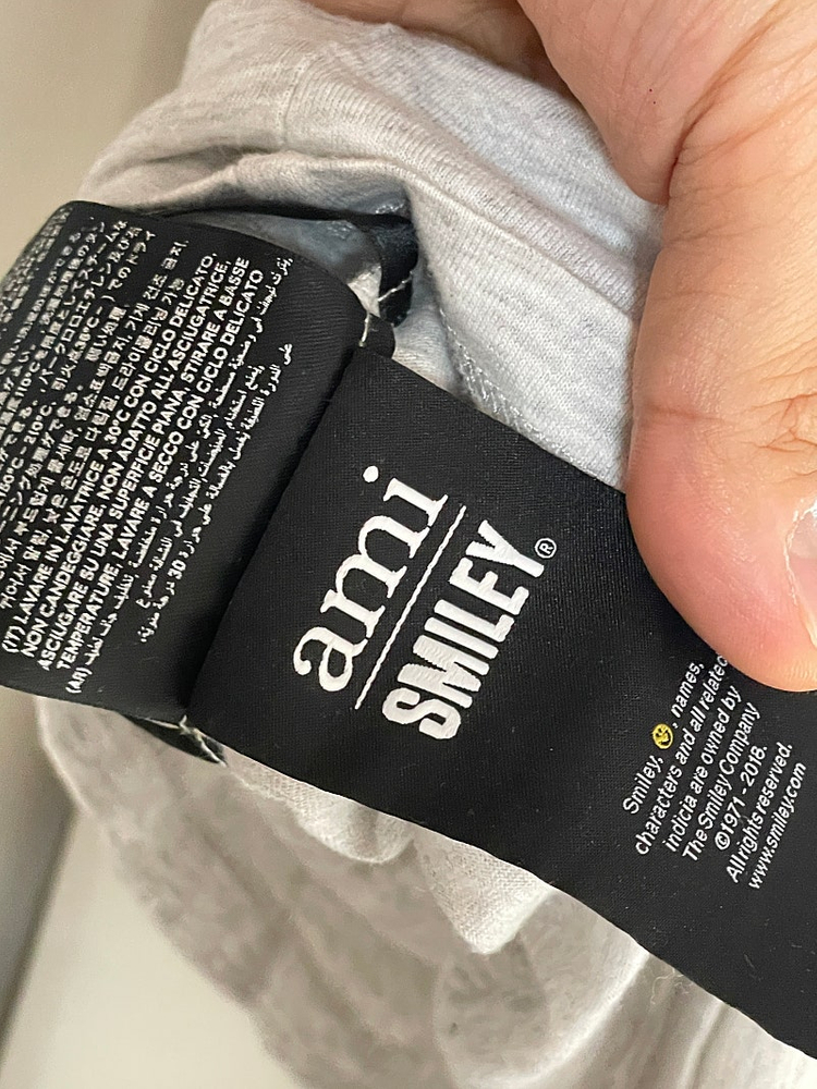 아미 ami 스마일 로고 반팔 티셔츠 S 이미지