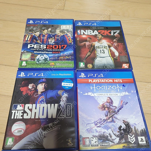 ps4 게임 일괄, 호라이즌, 더쇼20, pes2017, nba2k17