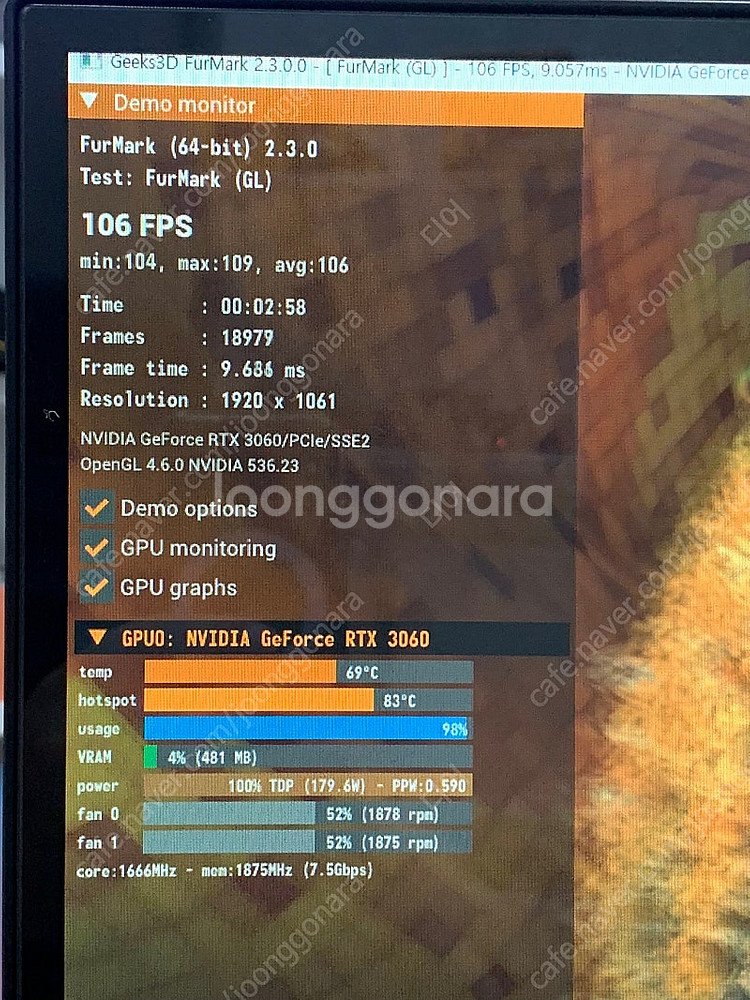 GAINWARD 지포스 RTX 3060 고스트 OC D...--0
