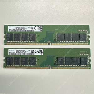 삼성 PC용 16기가 DDR4 3200MHz 단면램 2개 팝니다