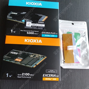 (도시바) 키오시아 EXCERIA PLUS G3 NVMe SSD 1TB 방열판포함