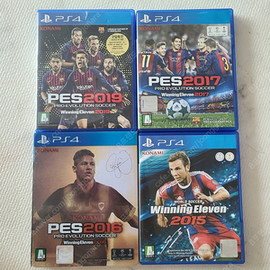 PS4 플스4 게임CD PES2019, PES2017, PES2016, PES2015 4개 일괄