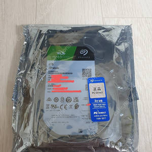 미개봉 국내정품 Seagate HDD 4TB 팝니다