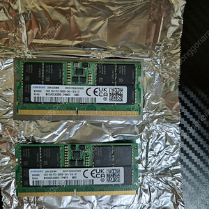 RAM 삼성 노트북용 DDR5 PC5-44800 16GB x 2 팝니다.