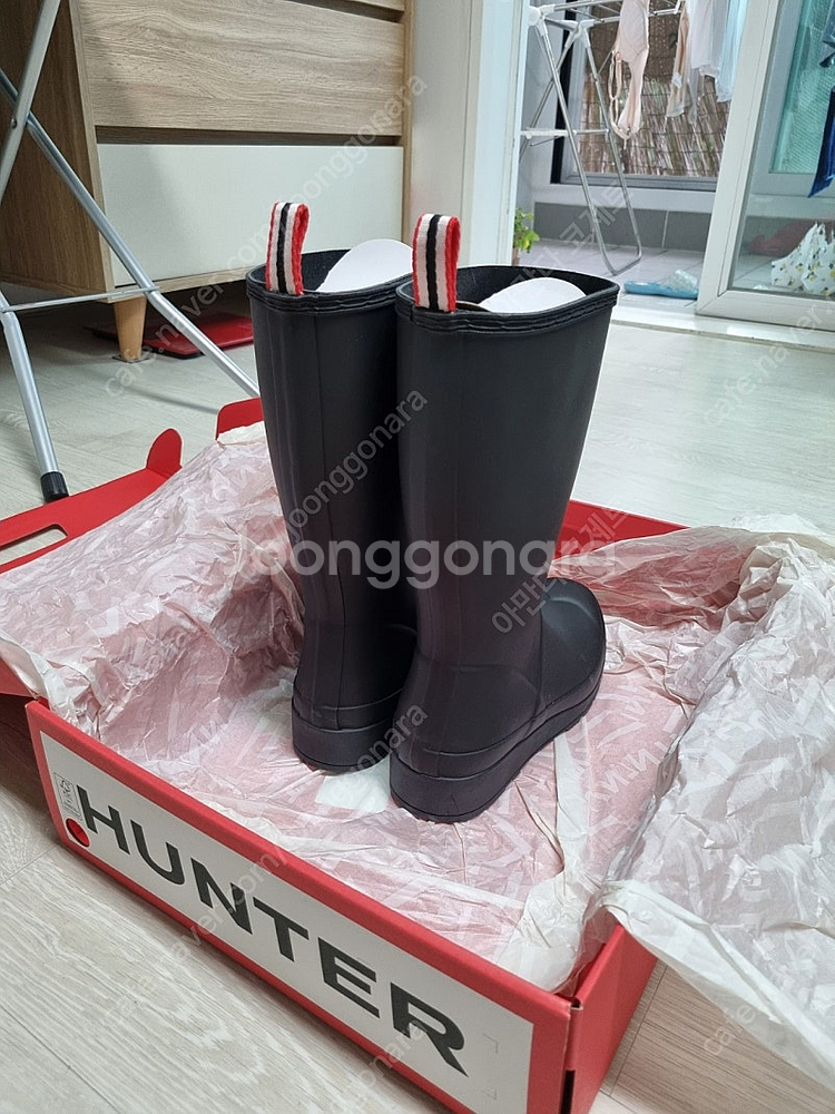 헌터 플레이 톨 레인부츠 240--1