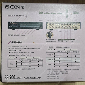 소니 오디오 셀렉터 SONY SB-900 팔아요