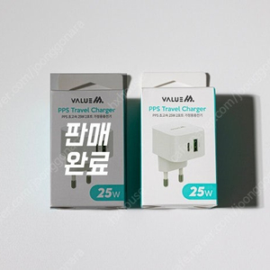 밸류엠 USB PD C타입 25W PPS 2포트 충전기 판매합니다