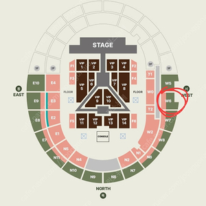 세븐틴 월드투어 고양 10월 12일(토) 첫공 W6구역 R석 1n열 단석