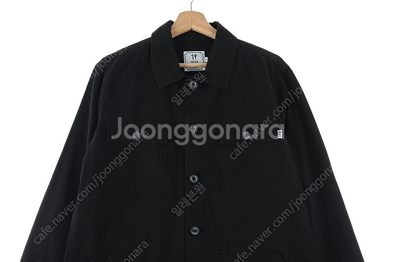 (L) 브랜드빈티지 셔츠 남방 블랙 무지 자켓 올드스쿨--2
