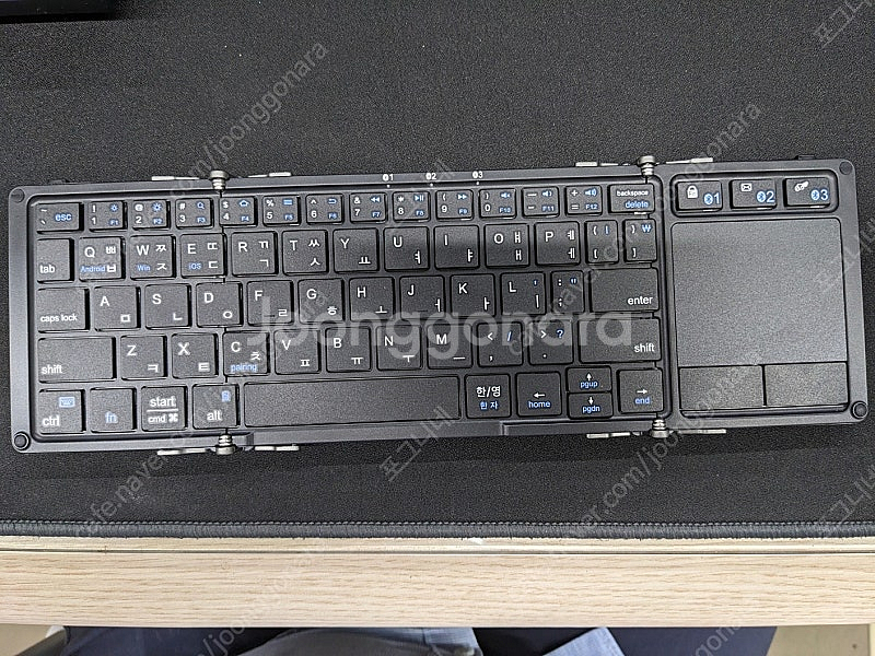 브리츠 BA-BK10 Plus 3단 접이식 휴대용 블루...--0