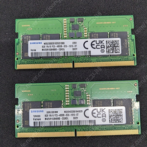 삼성 DDR5 4800 8GB X 2EA 노트북 메모리 판매합니다.