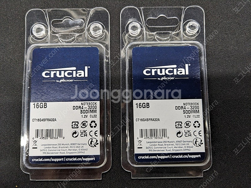 crucial DDR4 3200 16GB X 2EA 노...--0