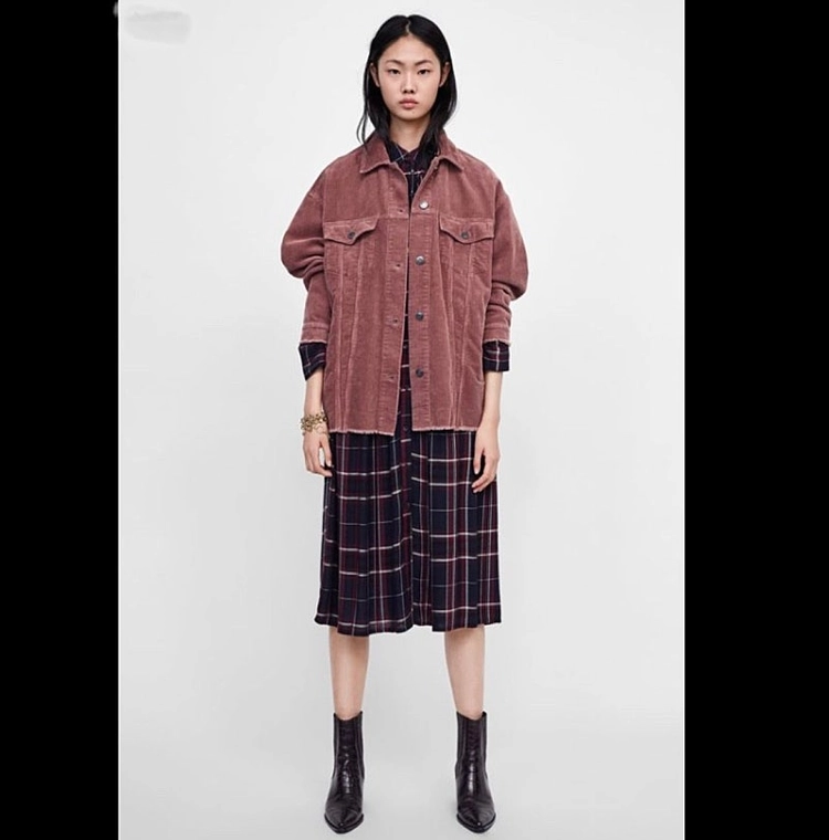 M) zara 자라 코듀로이 자켓 골덴 자켓 라이더자켓 시스템 오즈세컨 이미지