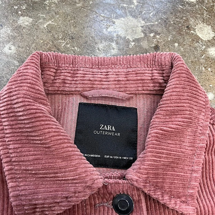 M) zara 자라 코듀로이 자켓 골덴 자켓 라이더자켓 시스템 오즈세컨 이미지