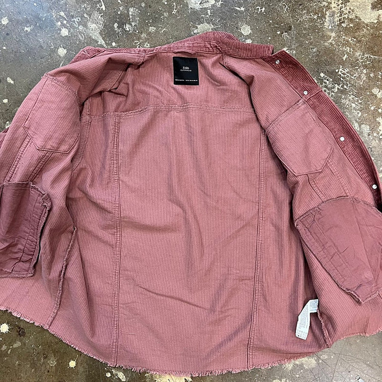 M) zara 자라 코듀로이 자켓 골덴 자켓 라이더자켓 시스템 오즈세컨 이미지