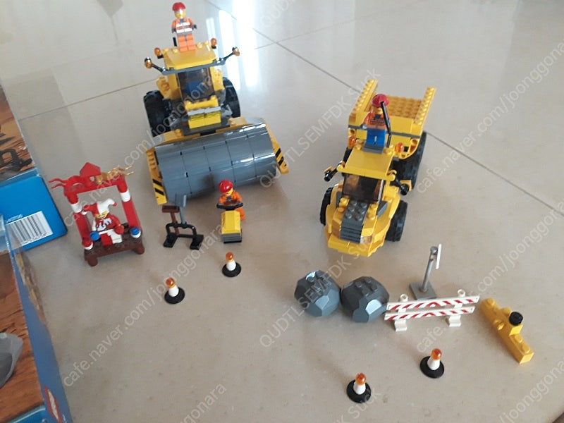 [ 각개 레고건설 7632 크레인 7633 빌건설현장 7746 싱글 드럼 롤러 레고7631 덤프 트럭 ]--7