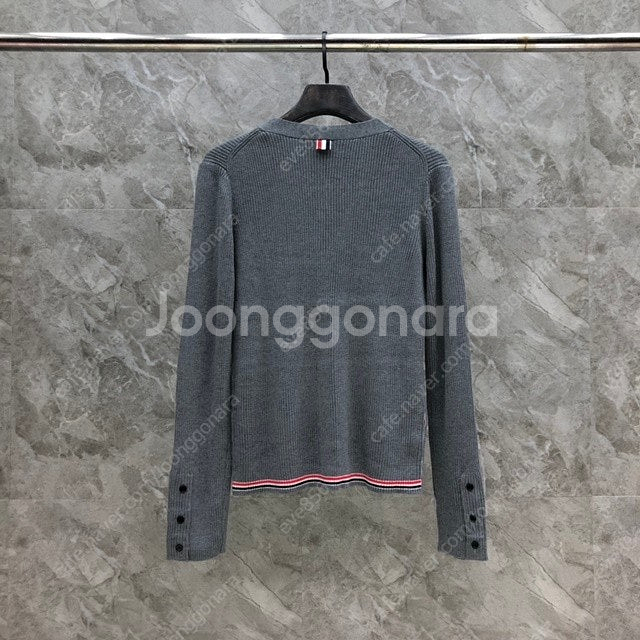 톰브라운 여성 브이넥 타이 니트 가디건 2칼라--4