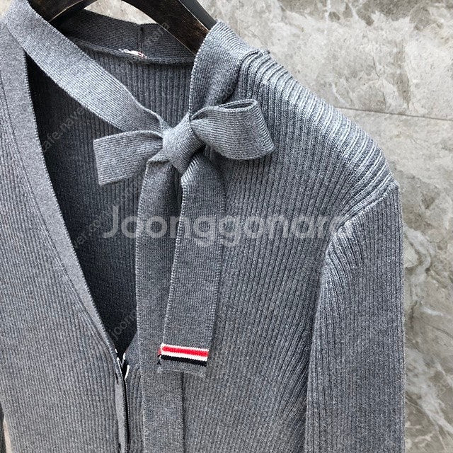 톰브라운 여성 브이넥 타이 니트 가디건 2칼라--7