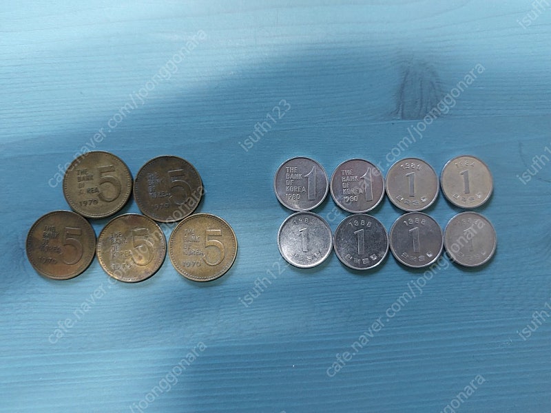(옛날동전)1원 5원 주화 희귀동전 일괄판매 합니다--0