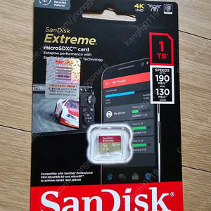 샌디스크 MicroSD Extreme 1TB_190MB/s 미개봉