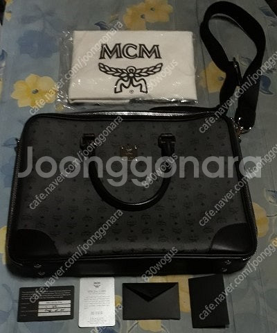 정품 MCM 엠씨엠 비세토스 마블 서류가방 비지니스 비...--1