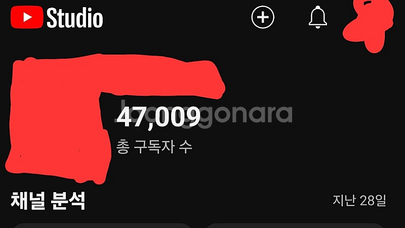 구독자 47000 유튜브 쇼츠 채널 판매. 수익창출 중--0