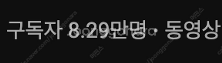 유튜브 채널 8.3만명 구독자 / 한국인 64%, 해외...--0