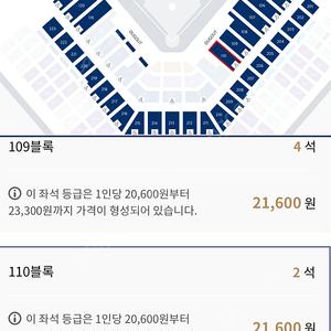 9/14 토 NC다이노스 vs LG트윈스 내야 110구역 양도