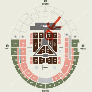 고양 세븐틴 콘서트 플로어 VIP 3구역 3열 양도