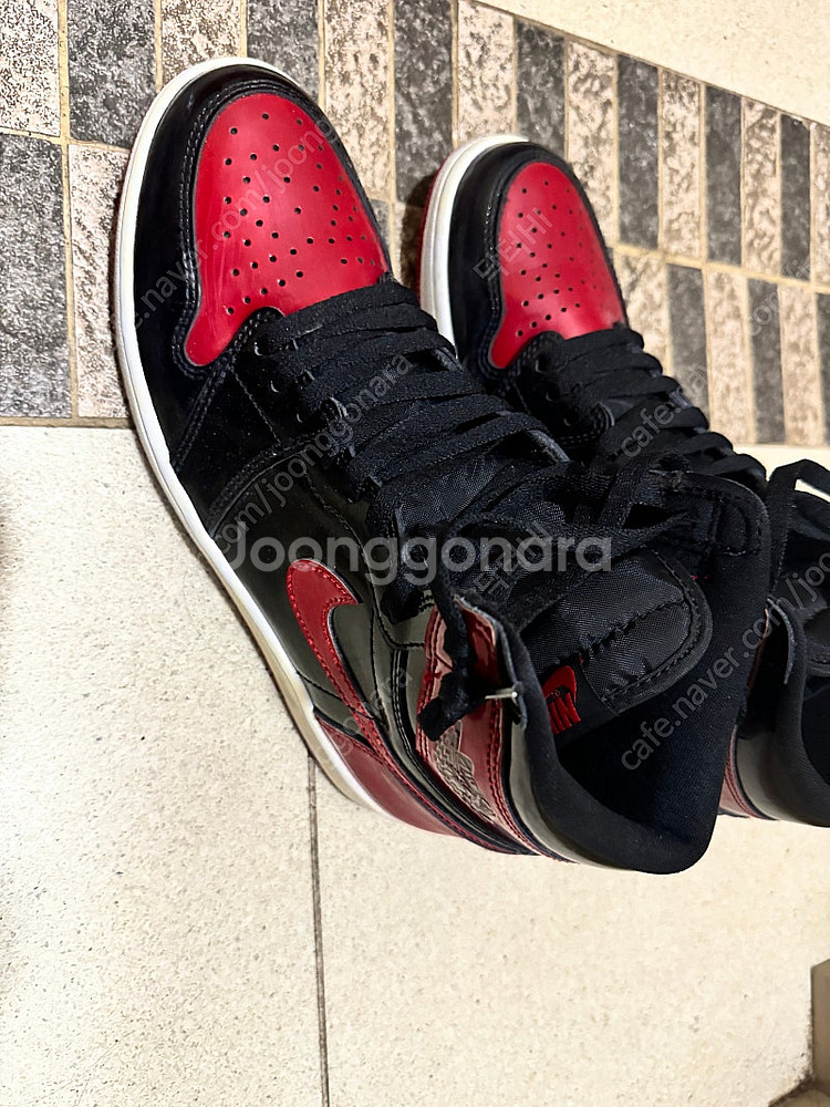 조던1 페이턴트 브레드 커스텀 275 판매--0