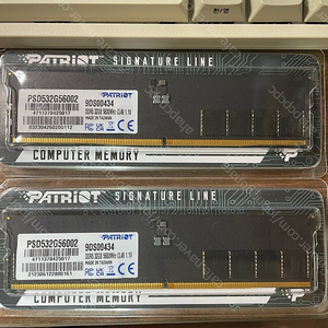 PATRIOT DDR5-5600 CL46 SIGNATURE 32g * 2개 램 팝니다.