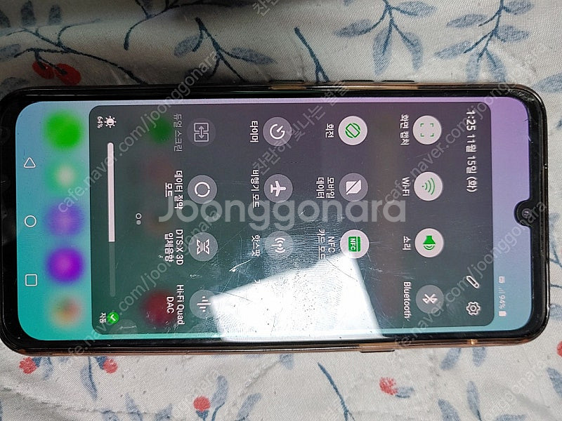 택포 lg v50s 약간 파손폰 판매합니다!--4