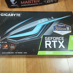 GIGABYTE RTX3080 EALGE OC 10GB 팝니다.(부산)