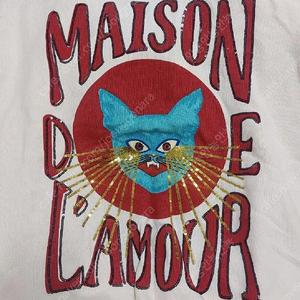 새상품 고양이 맨투맨 maison de lamour