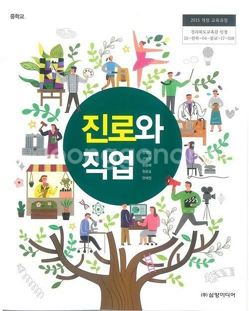 중학교 진로와 직업 교과서 강정임 삼양미디어 설명참조--0