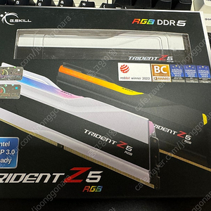 G.Skill DDR5-6000 cl36 trident Z5 RGB 화이트