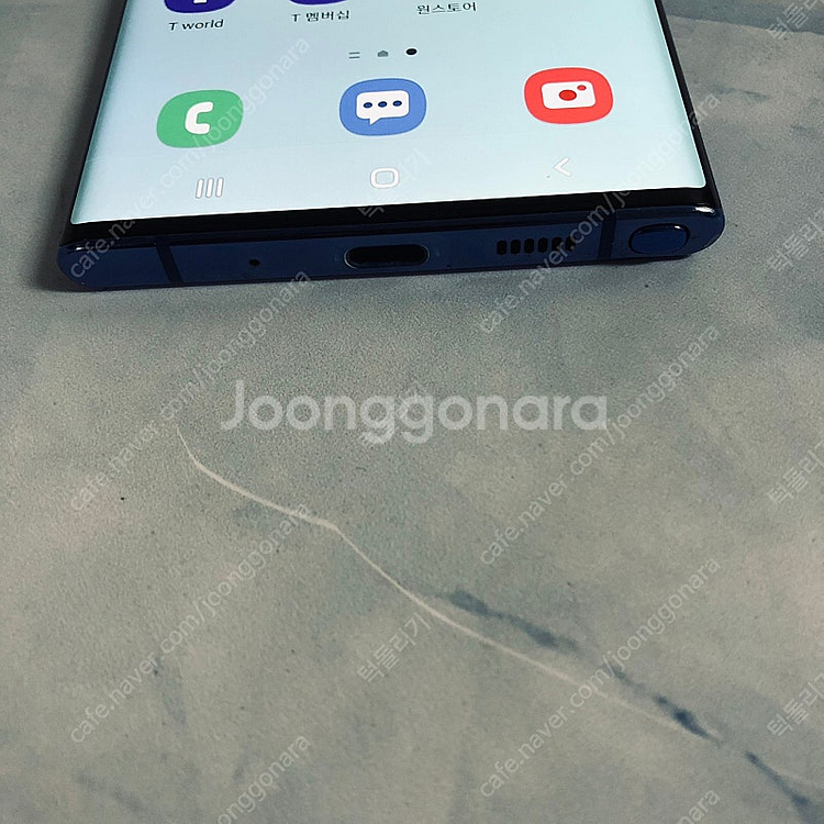 갤럭시 노트10플러스+ 블루 256기가 매우깨끗한기기 ...--5