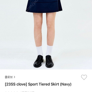 클로브 Sport Tiered Skirt 네이비 M새상품