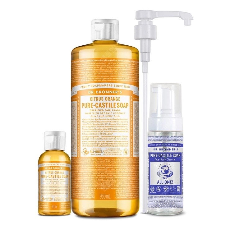 닥터브로너스 캐스틸 솝 클렌저 시트러스향 950ml + 60ml 이미지