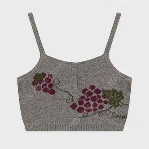 시눈 Grape Button Bustier (Melange Grey)